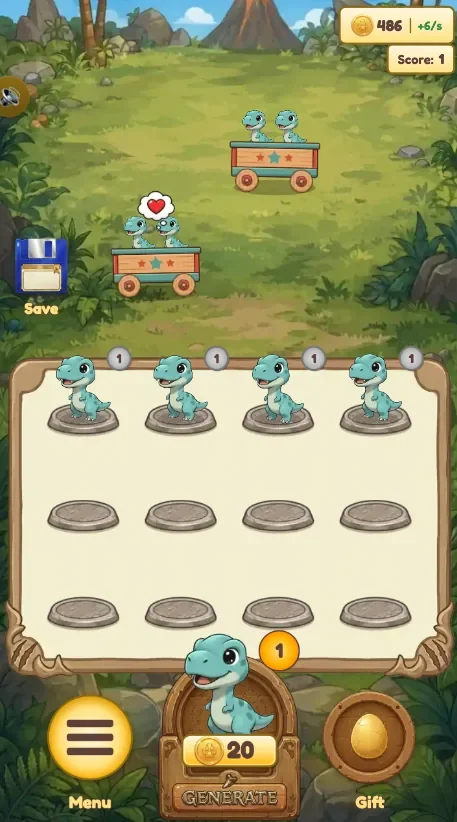 Dino Merge Universe game cover